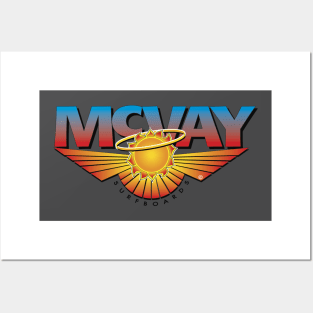 Back - Logo - "McVay Surfboards" Tee-shirt Posters and Art